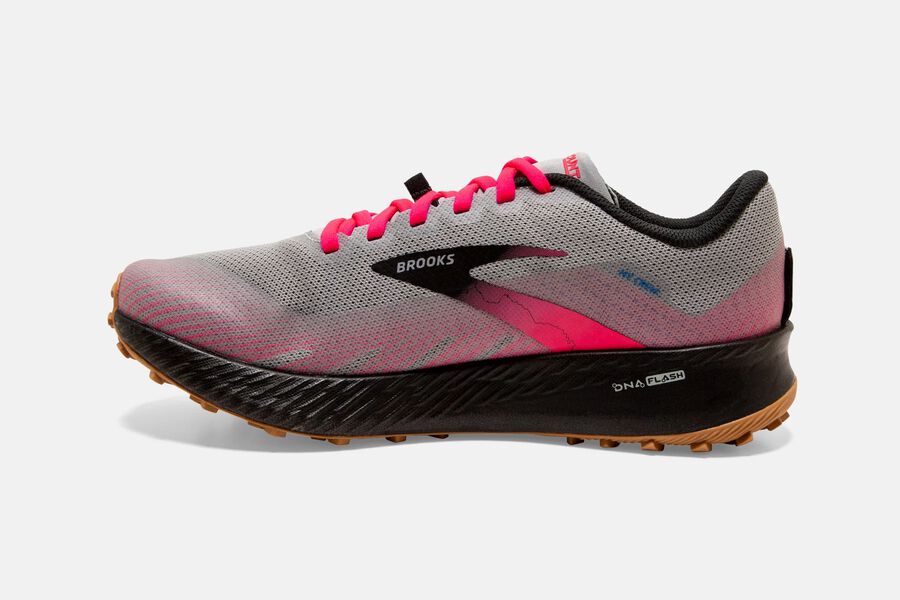 Brooks Running Shoes Womens Navy/Pink - Catamount Trail - 3810-HZECR